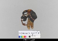 藏品(中國湖北皮影戲偶頭-淨)的圖片